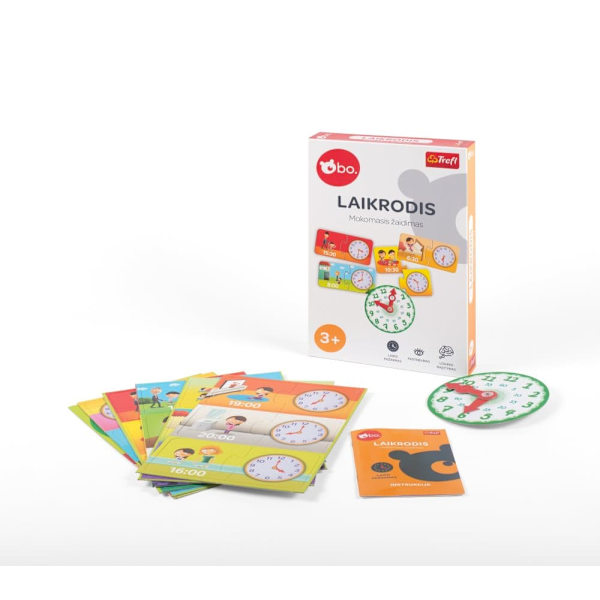 bo. Educational board game "Clock" (In Lithuanian lang.)