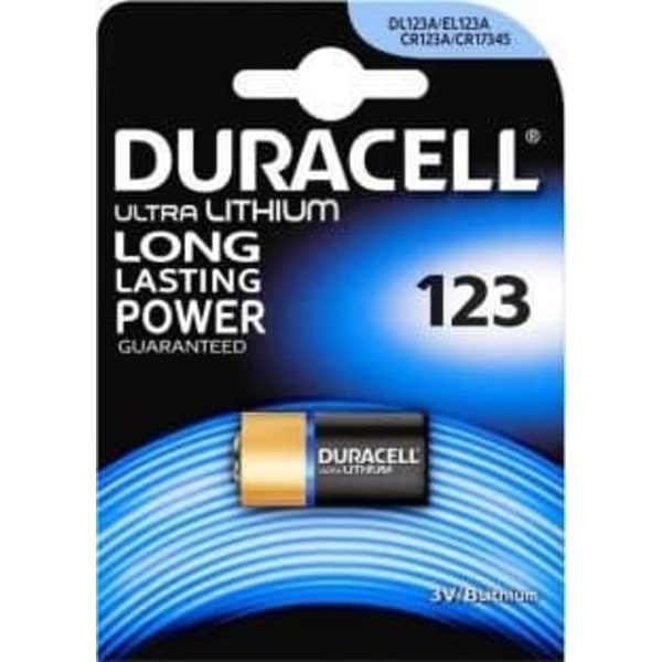 Lithium Photo Battery DURACELL CR123 3V