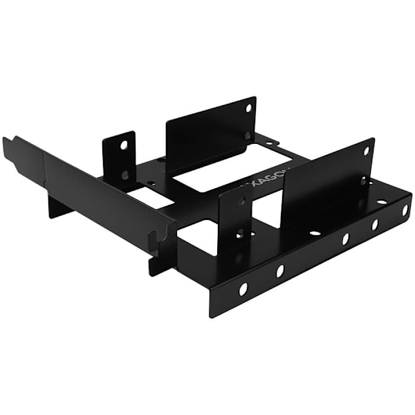 Metal frame for mounting two 2.5" disks into one 3.5" position.