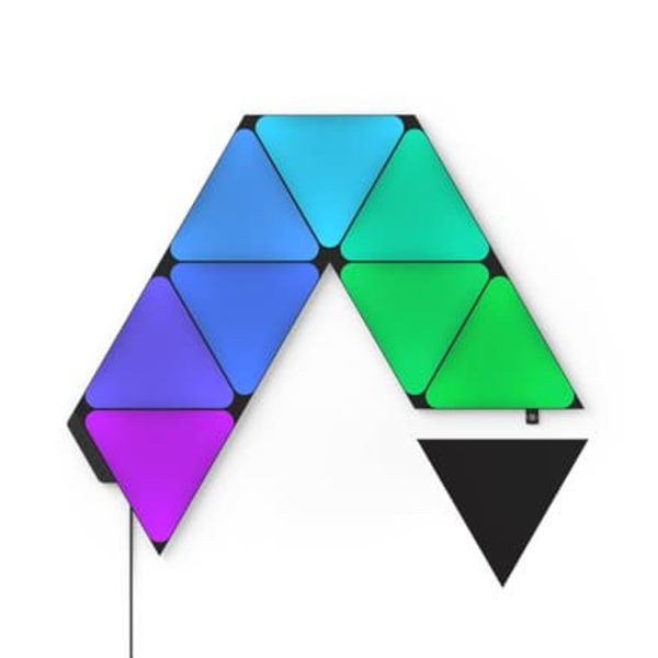 Nanoleaf Shapes Black Triangles Starter Kit (9 panels) | Nanoleaf | Shapes Black Triangles Starter Kit (9 panels) | 42 W | WiFi