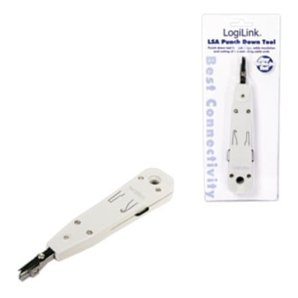 Logilink | LSA Punch Down Tool | LSA Punch Down ToolSuitable for on-wall and in-wall wallplatesCutting of the extending cable end in one stepAccording