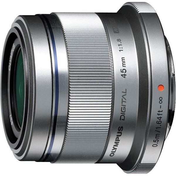 M.Zuiko Digital 45mm f/1.8, silver