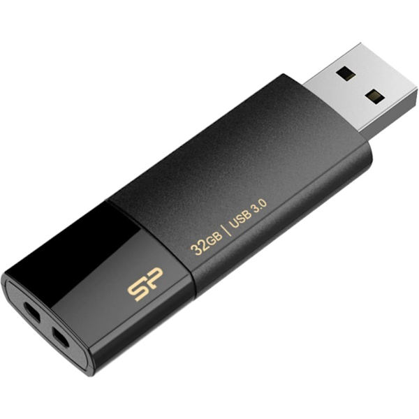 Silicon Power flash drive 32GB Blaze B05 USB 3.0, black Sort