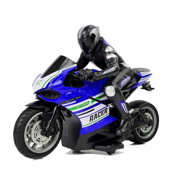 Sports Motorcycle 2.4G Remote Controlled Racer Range 35m Blue