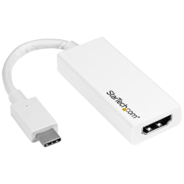 StarTech.com USB-C to HDMI Adapter - White - 4K 60Hz - video interface converter - HDMI / USB - 15 cm Hvit