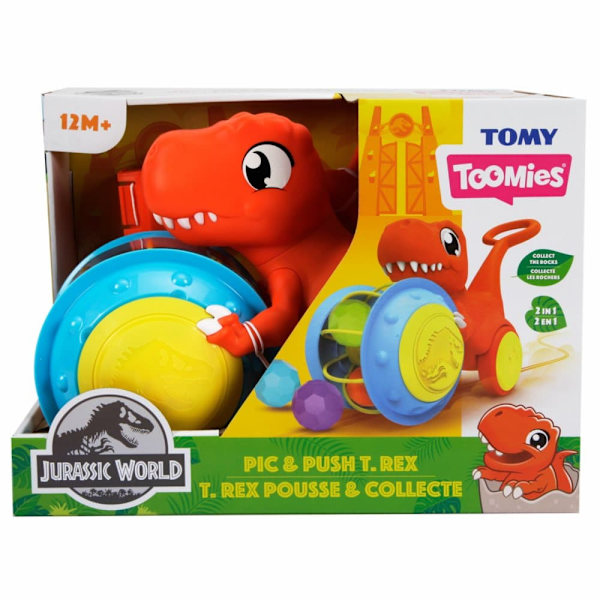 TOMY slider Pic & Push T-Rex, E73254