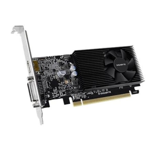 Graphics Card|GIGABYTE|NVIDIA GeForce GT 1030|2 GB|64 bit|PCIE 3.0 16x|GDDR4|Memory 2100 MHz|GPU 1177 MHz|Single Slot Fansink|1xDVI|1xHDMI|GV-N1030D4-
