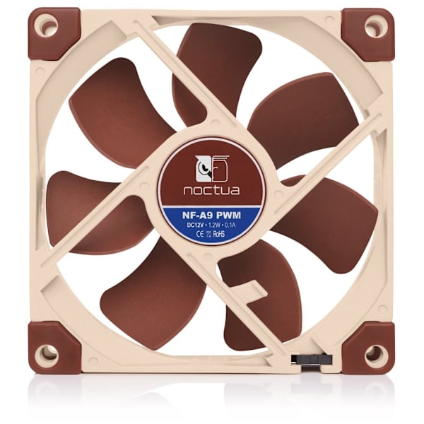 Noctua NF-A9 PWM computer cooling system Computer case Fan 9.2 cm Beige, Brown