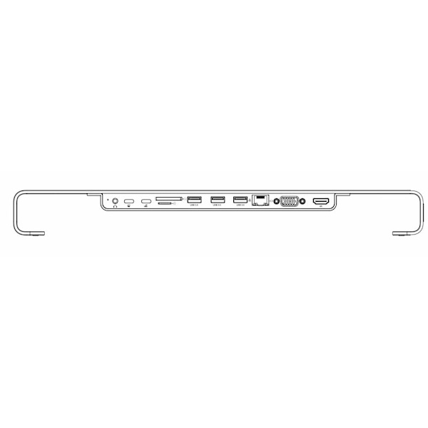 Swissten Multifunctional USB-C Laptop Docking Station / HDMI / USB 3.0 / 2x USB-C / RJ45 / SD / Micro SD / VGA / Audio