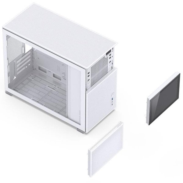 Jonsbo D31 MESH Screen Micro-ATX Case, Tempered Glass - white