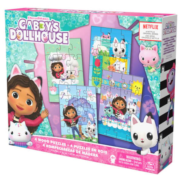 SPINMASTER GAMES puzzle set Gabbys Dollhouse, 4 puzzles, 6067990