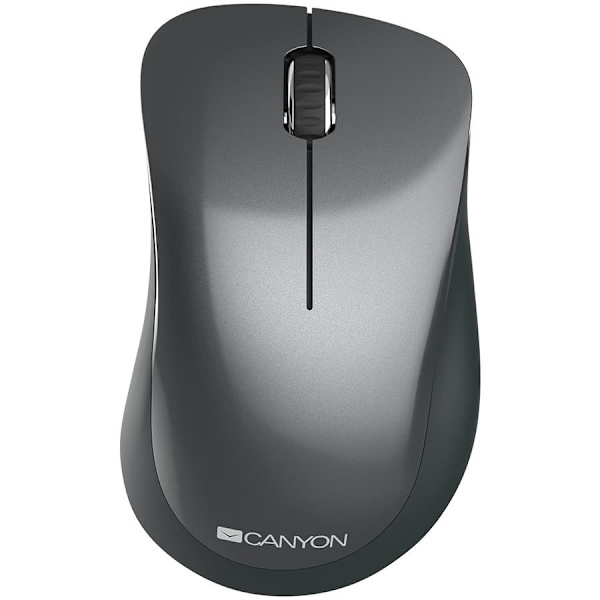 CANYON MW-11, 2.4 GHz Wireless mouse,with 3 buttons, DPI 1200, Battery:AAA*2pcs,Black,67*109*38mm,0.063kg Svart