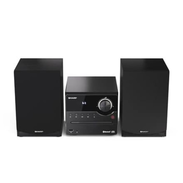 Sharp XL-B512(BK) Hi-Fi Micro System, CD/FM/USB/Bluetooth v5.0, 45W, Black Sharp | Hi-Fi Micro System | XL-B512(BK) | USB port | AUX in | Bluetooth |