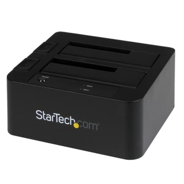 StarTech.com Dual-Bay USB 3.0 eSATA to SATA Hard Drive Docking Station, USB Hard Drive Dock, External 2.53.5 SATA IIIIII, SSDHDD Docking Station, Hot-