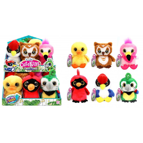CUTEKINS realistic birds with sounds Tweet Peeps, assort., 35041