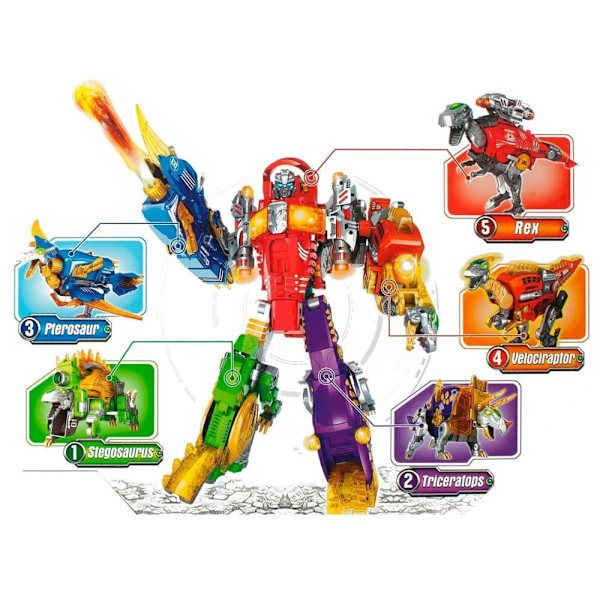 Dinobots 2 in 1 Dinosaur Shotgun Purple Triceratops Shield