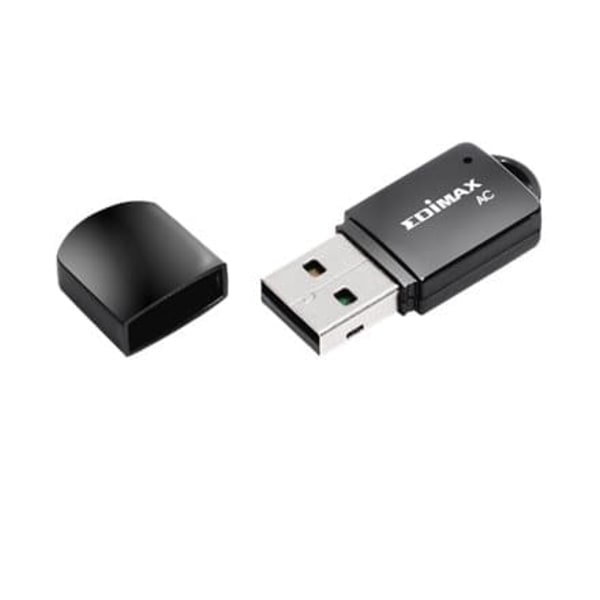 Nano Adapter EDIMAX EW-7811UTC, USB, Realtek, 2.4Ghz/5GHz, 802.11a/n/g/b Sort