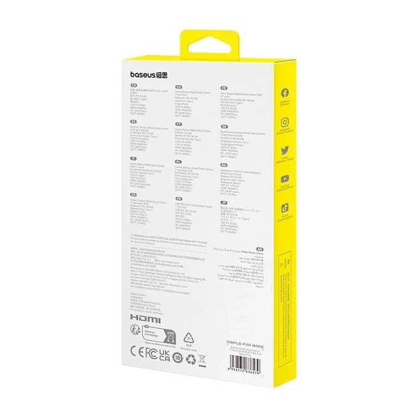 Baseus HDMI4K Gleam USB-C Hub Adapter