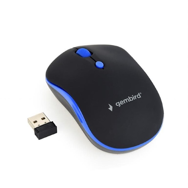 Gembird MUSW-4B-03 Wireless Black/Blue Svart, Blå