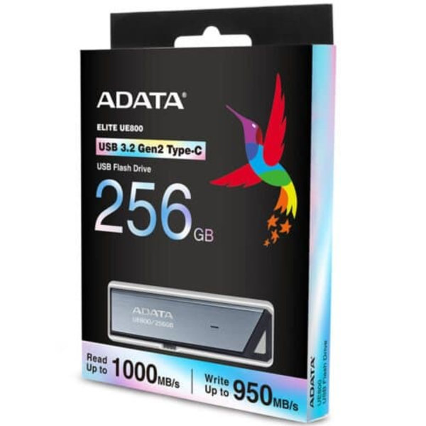 MEMORY DRIVE FLASH USB-C 256GB/SILV AELI-UE800-256G-CSG ADATA