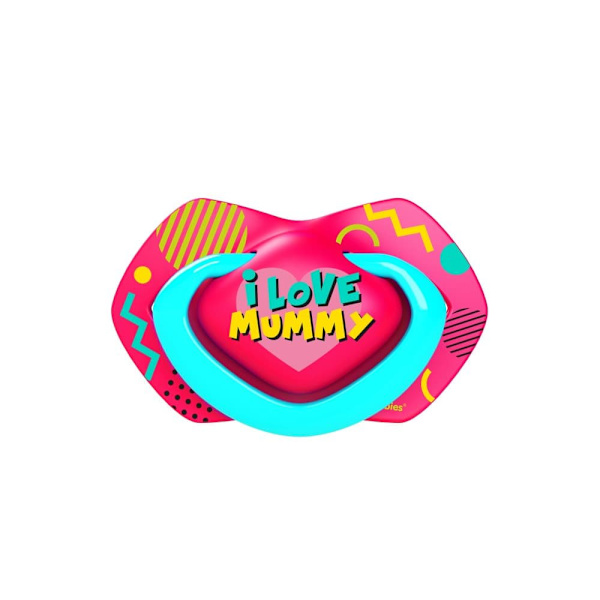CANPOL BABIES silicone symmetrical soothers NEON LOVE, 6-18m, 2 pcs, 22/653_pin