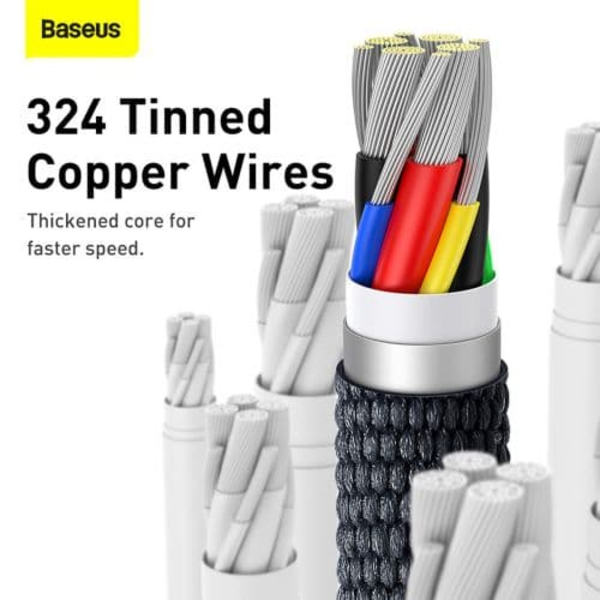 Baseus Crystal Shine cable USB-C to USB-C, 100W, 2m (black)