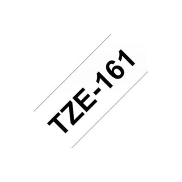 BROTHER TZE161 36mm BLACK ON CLEAR