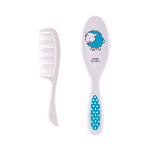 CANPOL BABIES brush and comb, white, 2/417