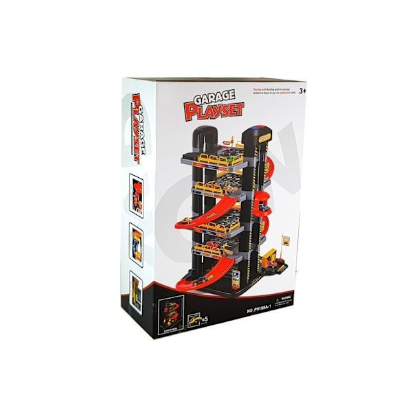 Track Parking 5-level garage with batteries, lights, elevator
