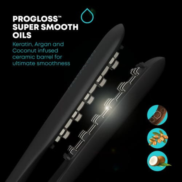 Progloss Volume and Lift | VL-2000-EU | Ceramic heating system | Ion conditioning | Barrel diameter 25 mm | Temperature (max) 210 °C | Black