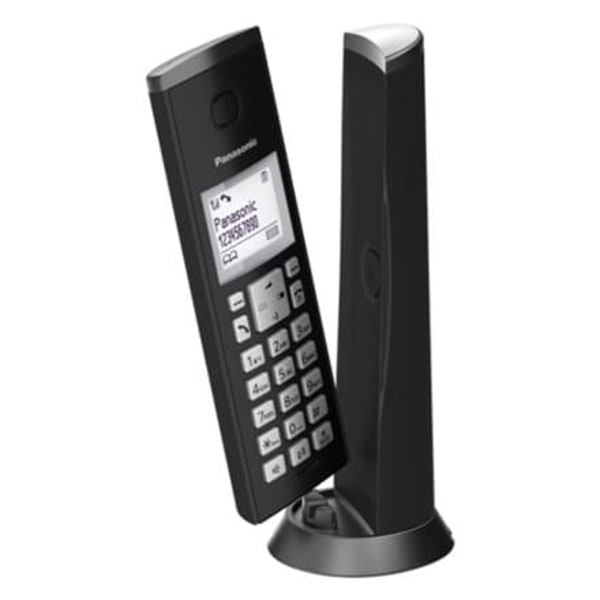 Panasonic | Cordless | KX-TGK210FXB | Built-in display | Caller ID | Black | Conference call | Speakerphone | Wireless connection musta