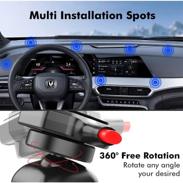 Swissten EASY LOCK Holder for mobile phone Car / Home / Office / 4" - 6.8"