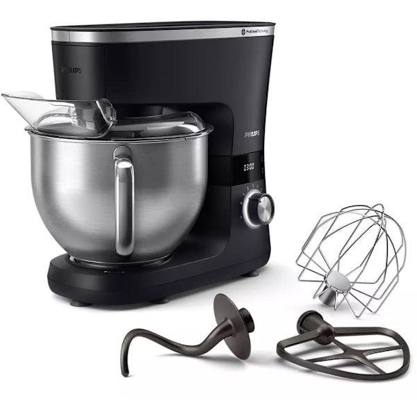 Philips Series 7000 Kitchen Machine HR7962/21, 5.5L Bowl, 8 speed settings, blender accessory, mincer accessory, 1000W