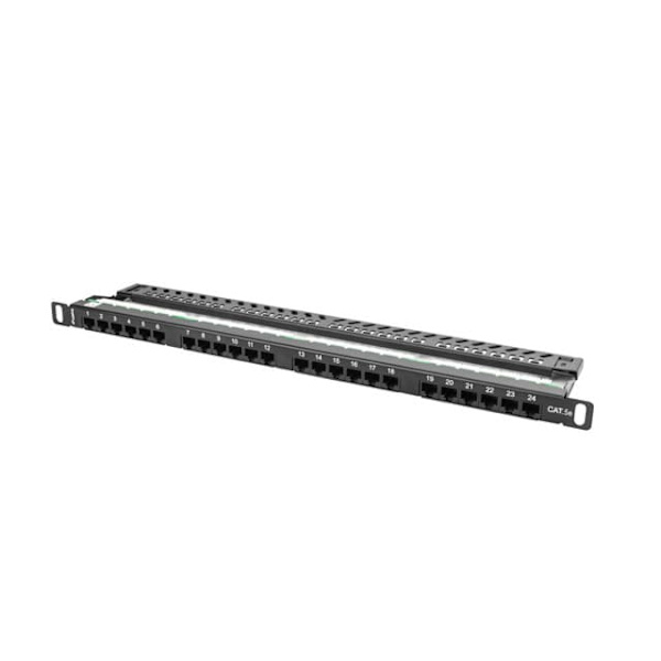 Lanberg PPU5-0024-B patch panel 0.5U Sort