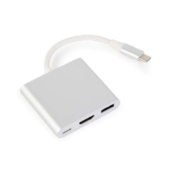 Gembird A-CM-HDMIF-02-SV USB graphics adapter Silver Hopea