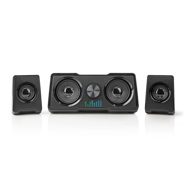 Nedis GSPR21022BK Gaming Speaker 2.2 with USB power supply / 3.5 mm / 48W / LED