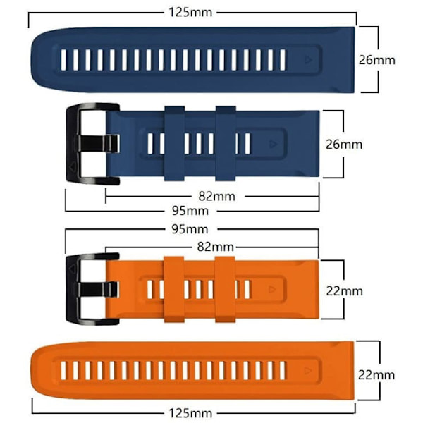 Tech-Protect watch strap IconBand Garmin fenix 5/6/7, black
