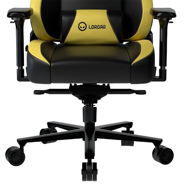 LORGAR Base 311, Gaming chair, PU eco-leather, 1.8 mm metal frame, multiblock mechanism, 4D armrests, 5 Star aluminium base, Class-4 gas lift, 75mm PU