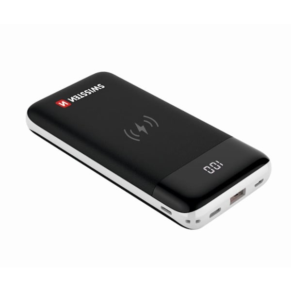 Swissten All In One Power Bank 3A / PD / QC 3.0 / Wireless 10W / USB / USB-C / 10000 mAh