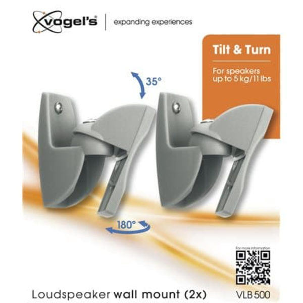 Vogels | Loundspeaker Mount | VLB500 | Turn, Tilt | Maximum weight (capacity) 5 kg | Silver