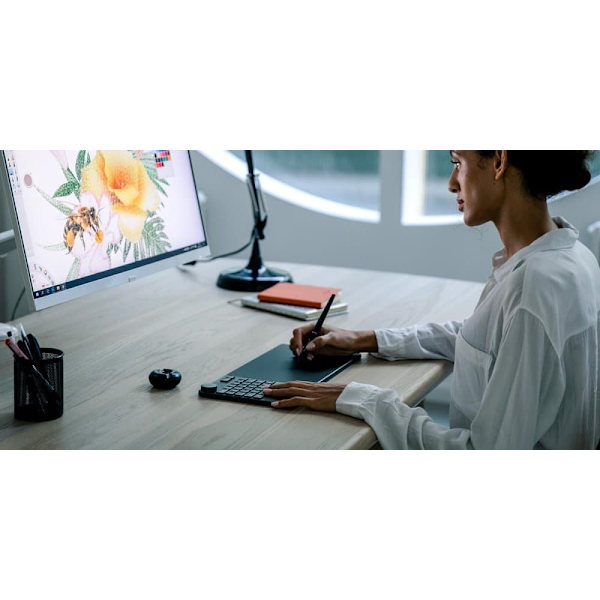 Graphic Tablet HUION Inspiroy Keydial KD200, USB-C, Bluetooth, Metal Grey