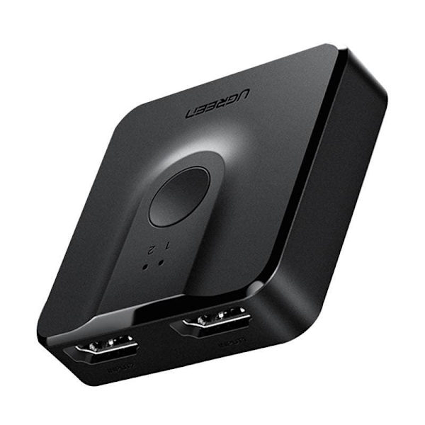 SWITCH video Ugreen, "CM217" 4K la 60Hz bi-directional, 2 x HDMI switch and HDMI splitter , negru, "50966" (timbru verde 0.8 lei)- 6957303859665