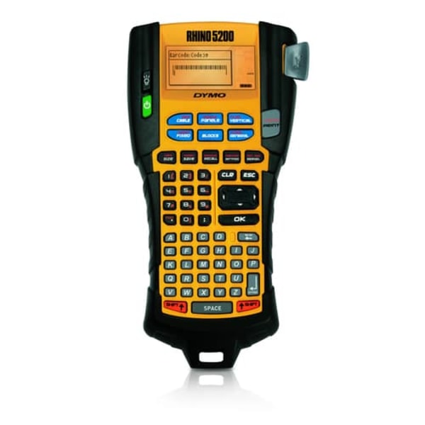 DYMO RHINO 5200 label printer Thermal transfer 180 x 180 DPI 10 mm/sec ABC Sort, Gul