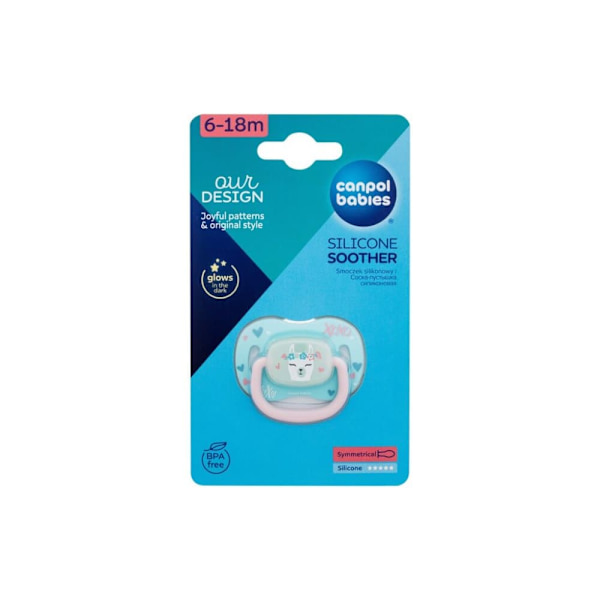 CANPOL BABIES Silicone Symmetrical Soother 6-18M, EXOTIC (lama), 34/921_lama
