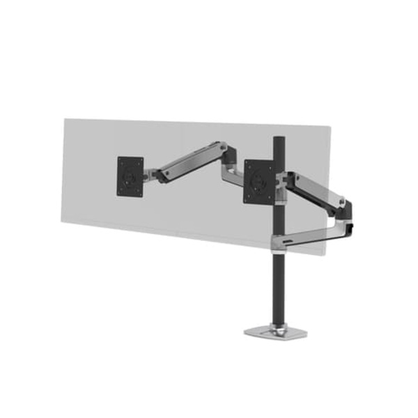 LX DUAL STACKING ARM TALL POLE/BLACK ACCENTS POLISHED Aluminium