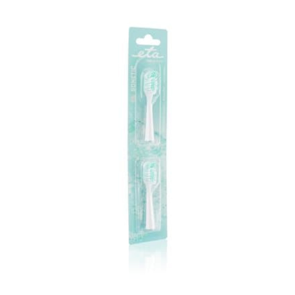 ETA | Toothbrush replacement  for ETA0709 | Heads | For adults | Number of brush heads included 2 | Number of teeth brushing modes Does not apply | Wh