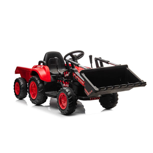 Rechargeable tractor with bucket BW-X002A Red
