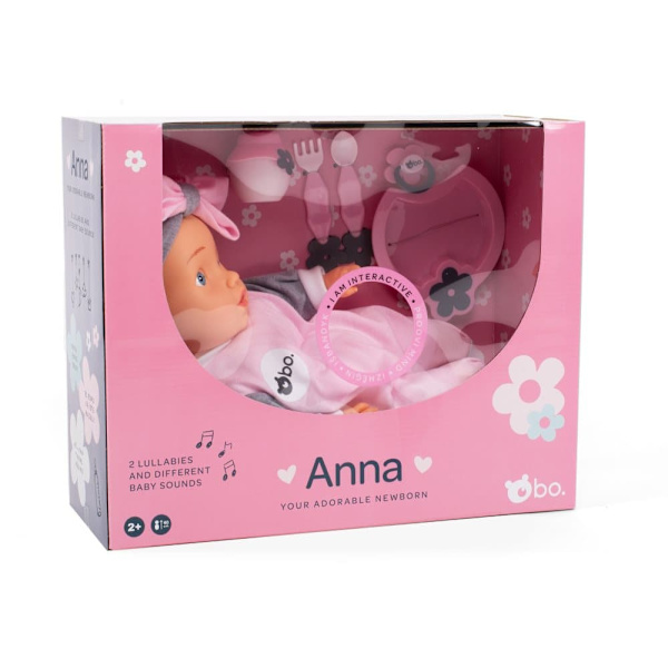 bo. Interactive baby doll Anna, 42 cm