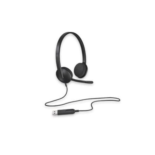 LOGITECH H340 Corded Headset - BLACK - USB