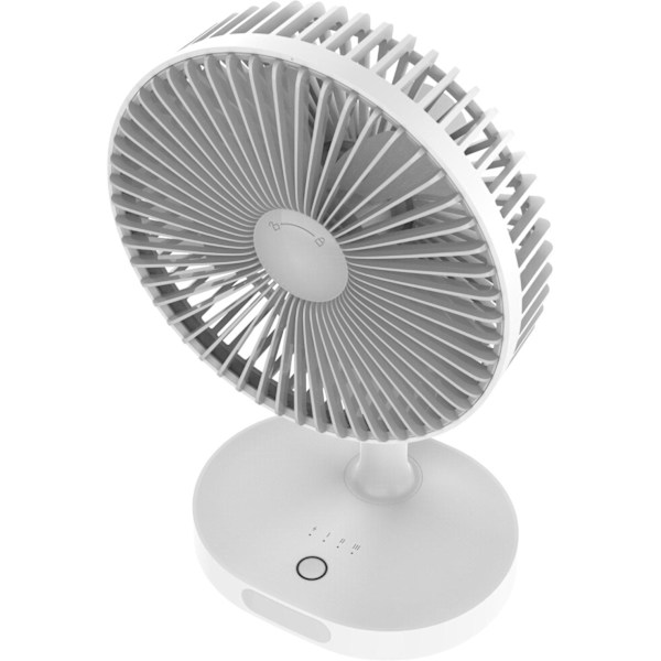 Platinet rechargeable fan 3000mAh, white/grey (45242)